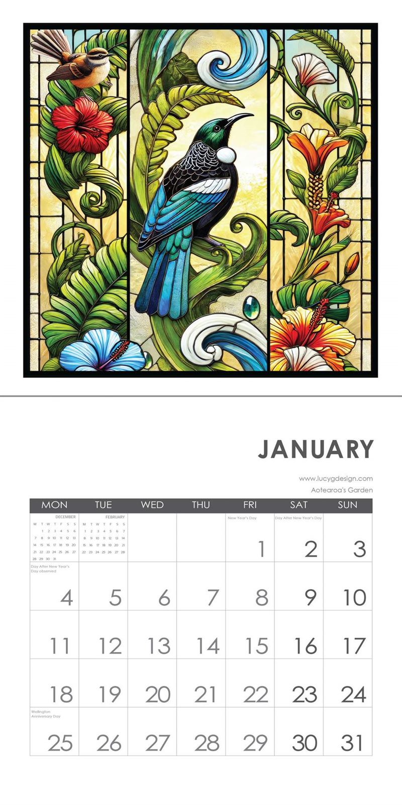 2027 Wall Calendar | Lucy Gauntlet