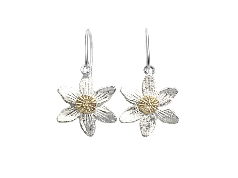 Clematis Flower Earrings