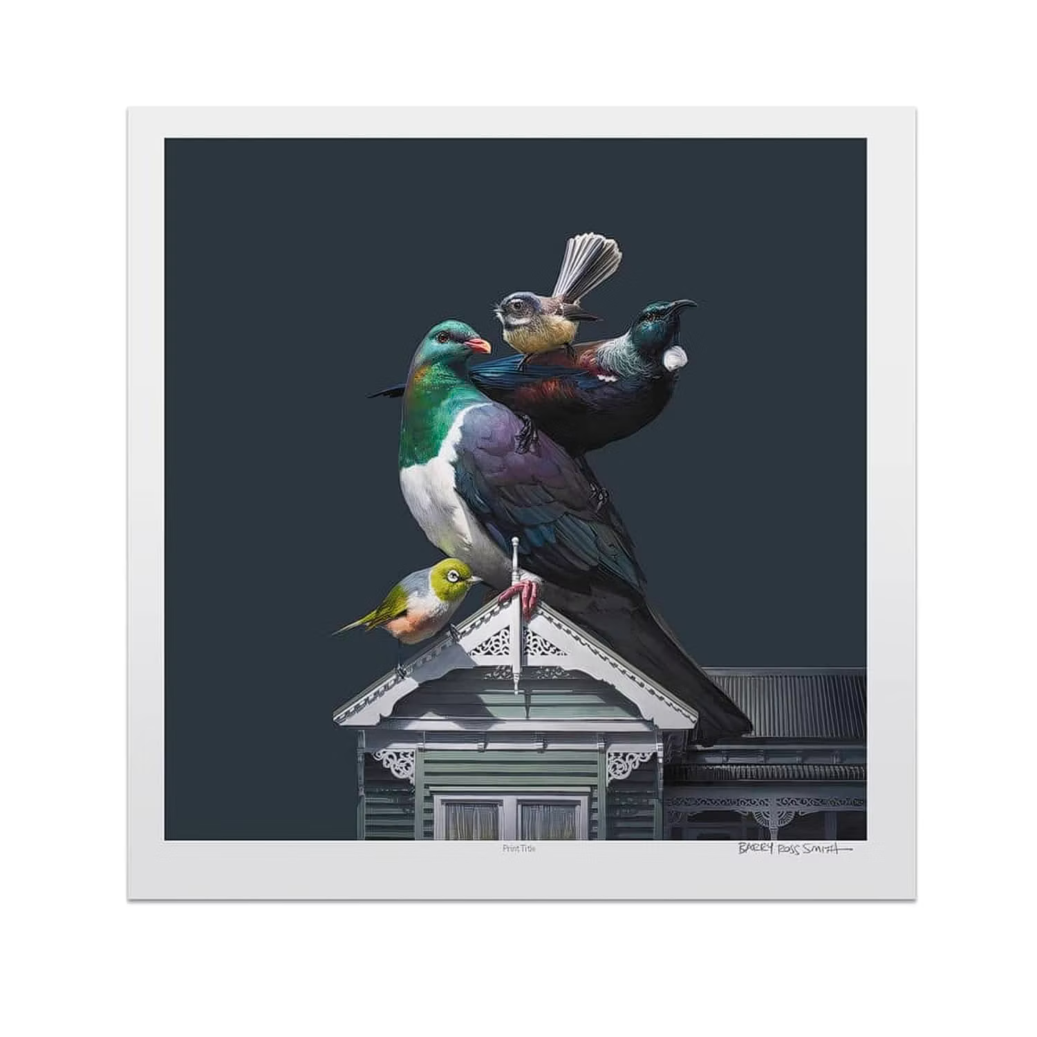 Colonial Villa | Fine Art Matboard Print