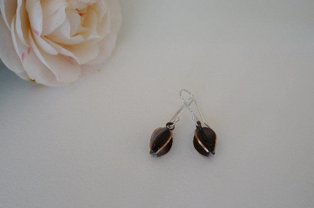 Copper Snowdrop Earrings
