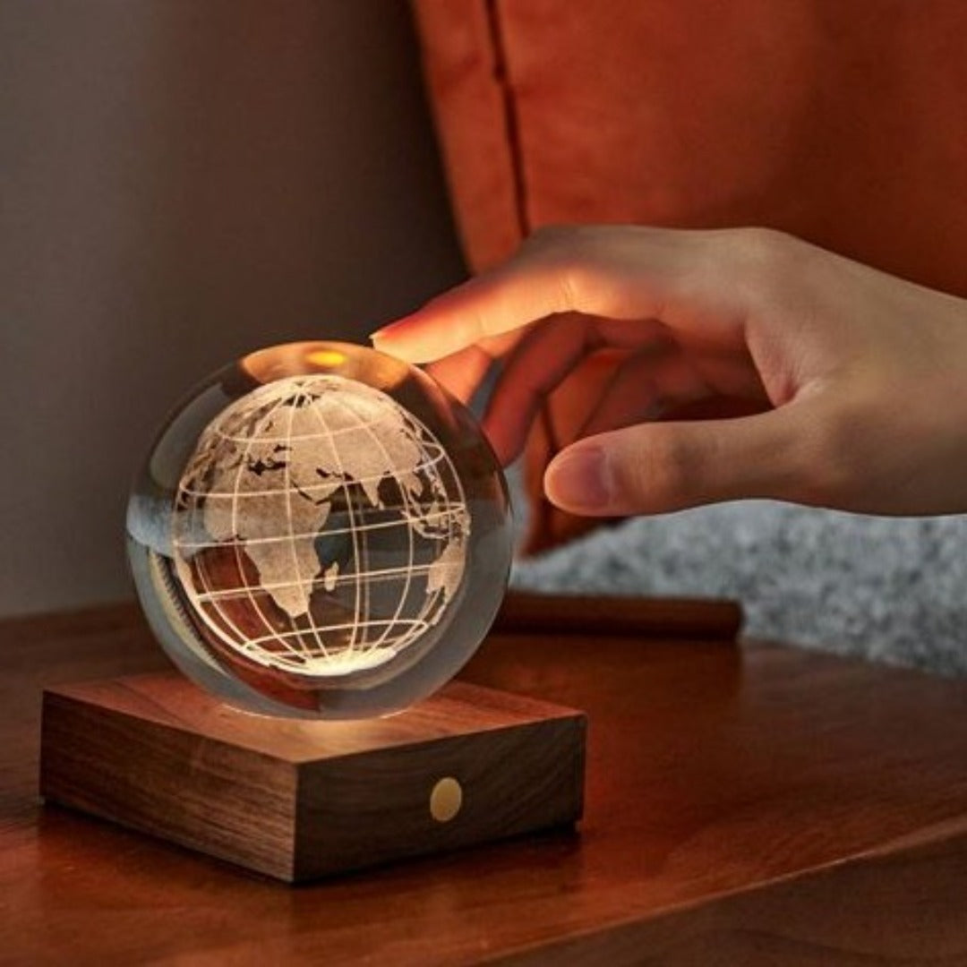 World Globe Crystal Light