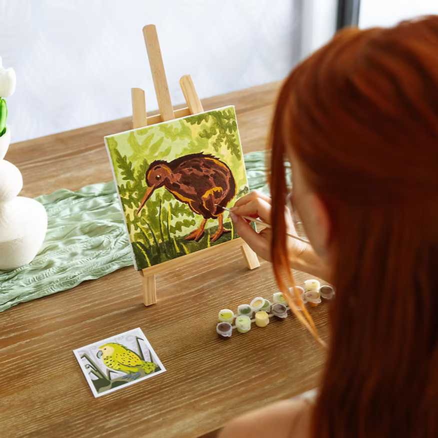 Kiwi Paint By Numbers Kit Set | 20x20cm