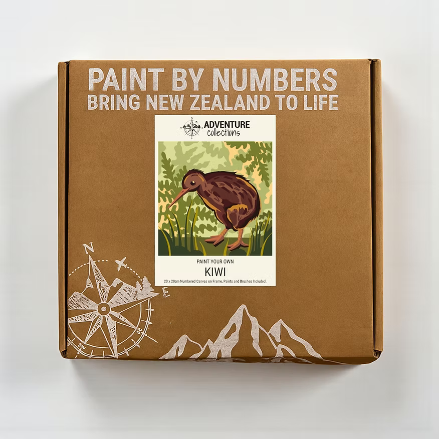 Kiwi Paint By Numbers Kit Set | 20x20cm