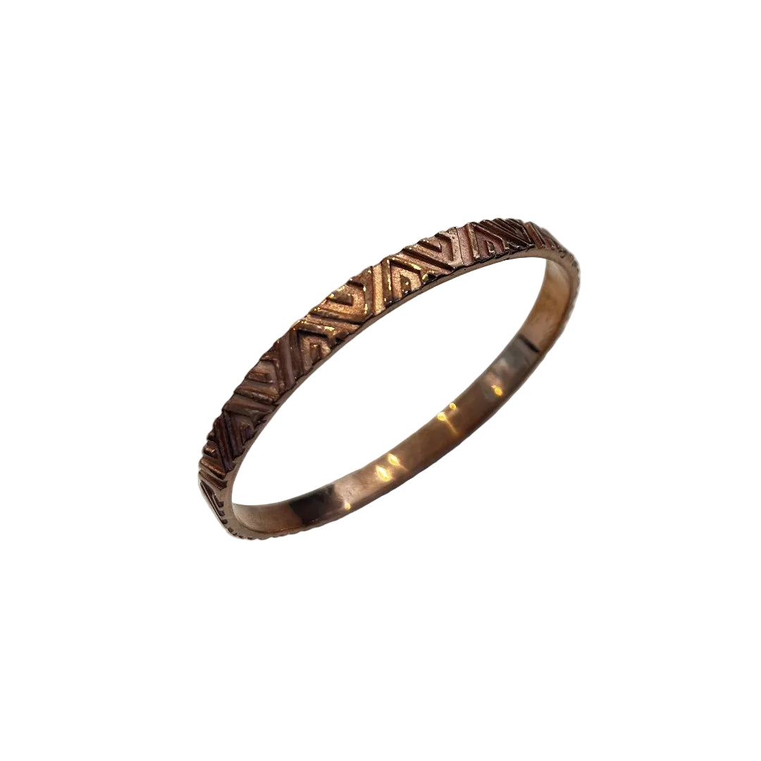 Copper Lightening Bangle 6mm