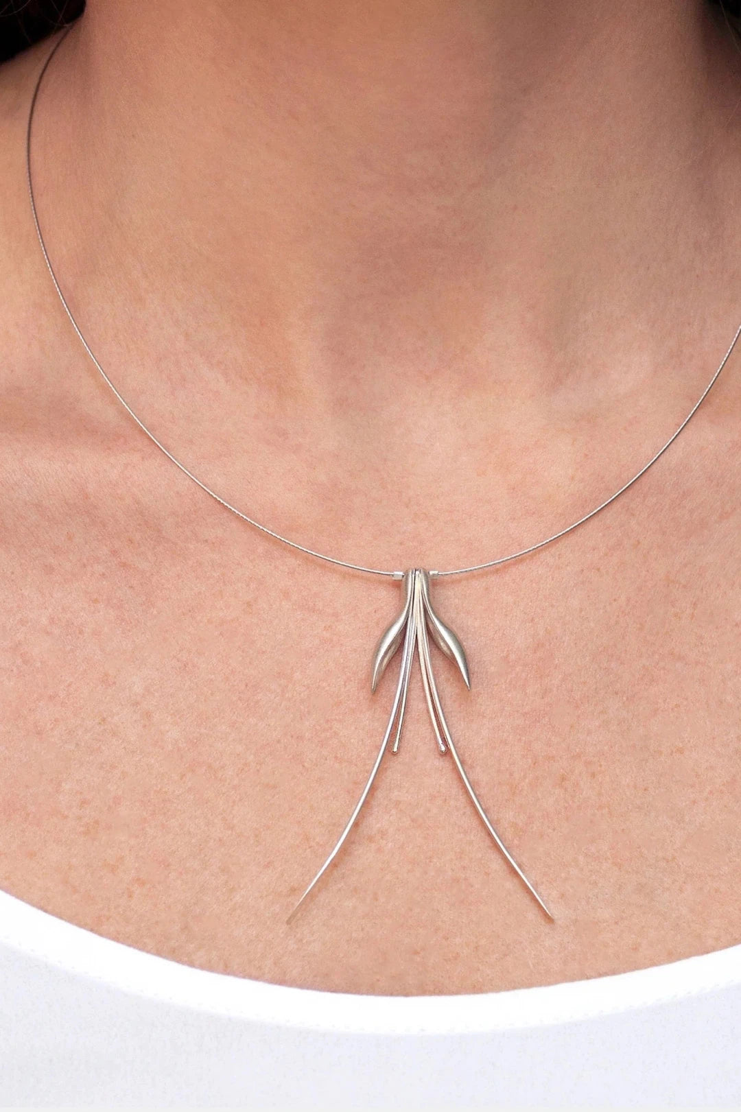 Fuchsia Necklace | Sterling Silver