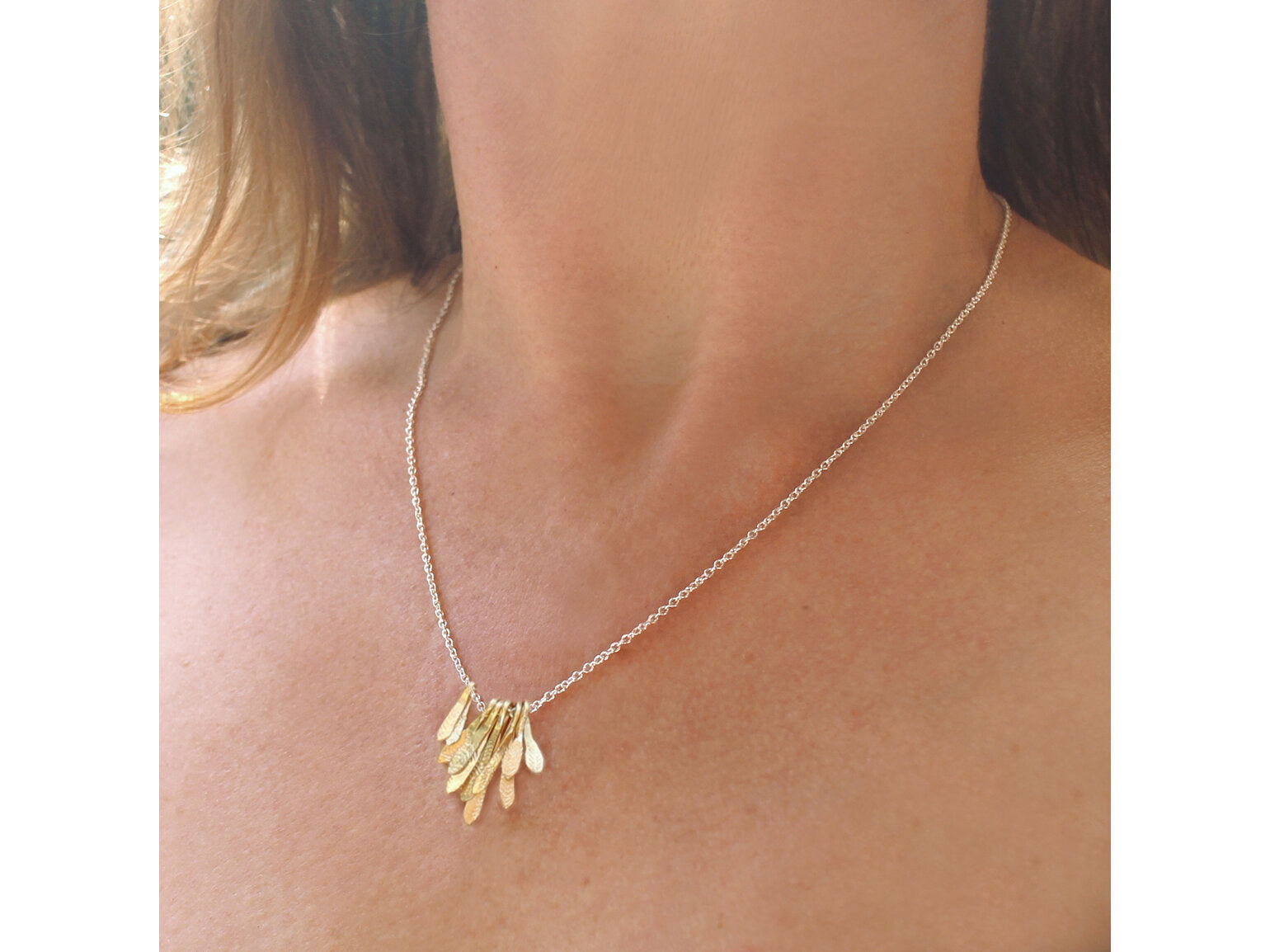 Flutter Necklace | Gold Fill