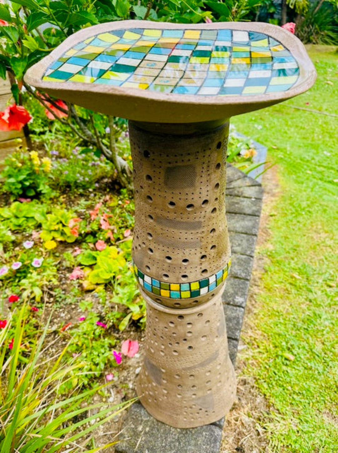 Bird Bath Light | Ceramic Sculpture