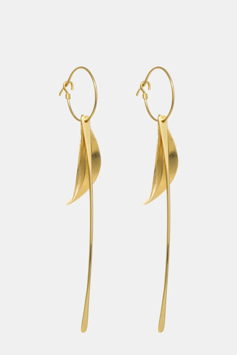 Koromiko Earrings | Silver & Gold