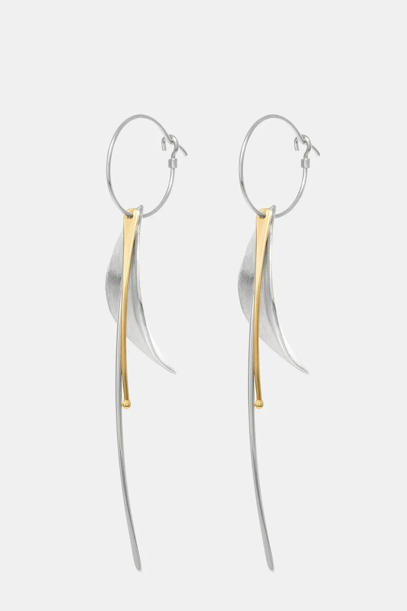 Koromiko Earrings | Silver & Gold