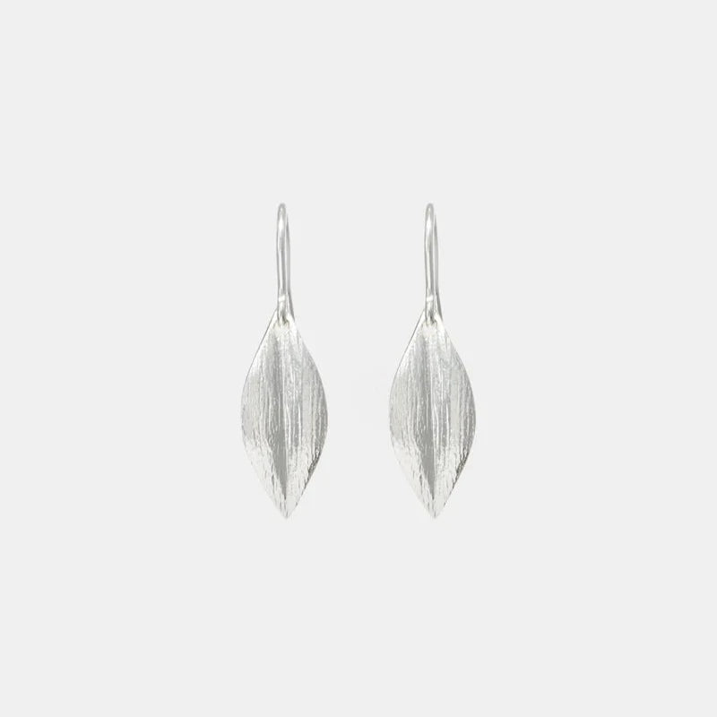 Leaf Earrings Short | Sterling Silver