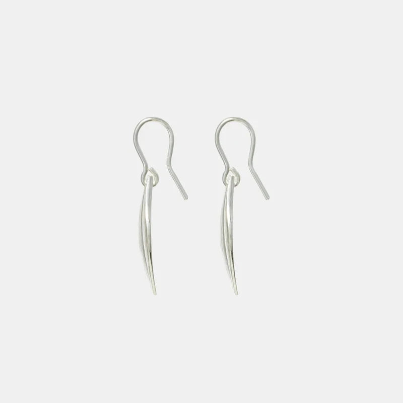 Leaf Earrings Short | Sterling Silver