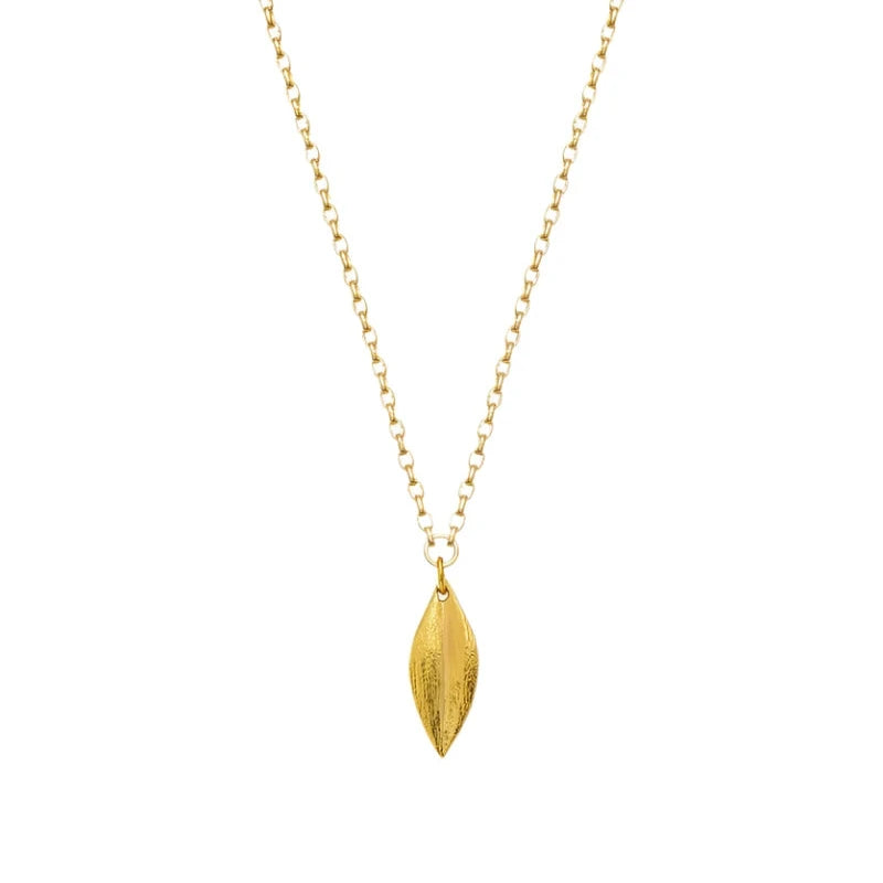 Leaf Necklace | 22ct Gold Plate