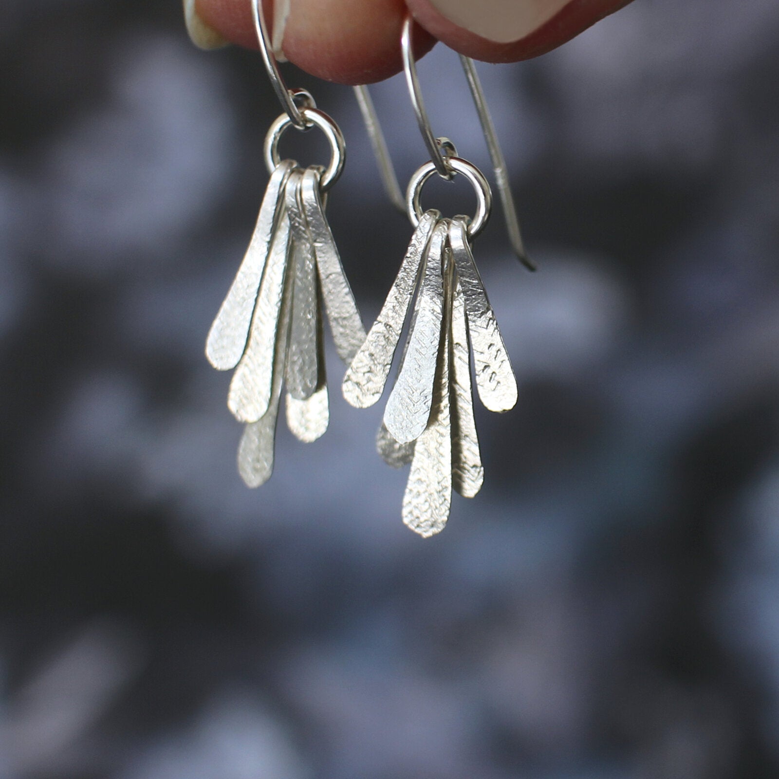 Flutter Drop Earrings | Sterling Silver