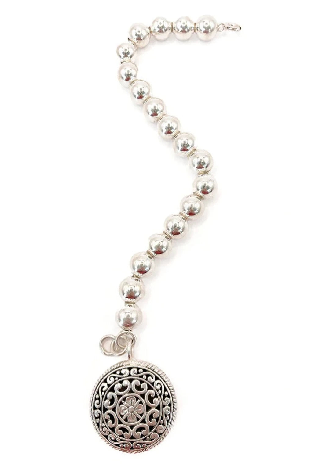 Warrior Shield Silver Bracelet
