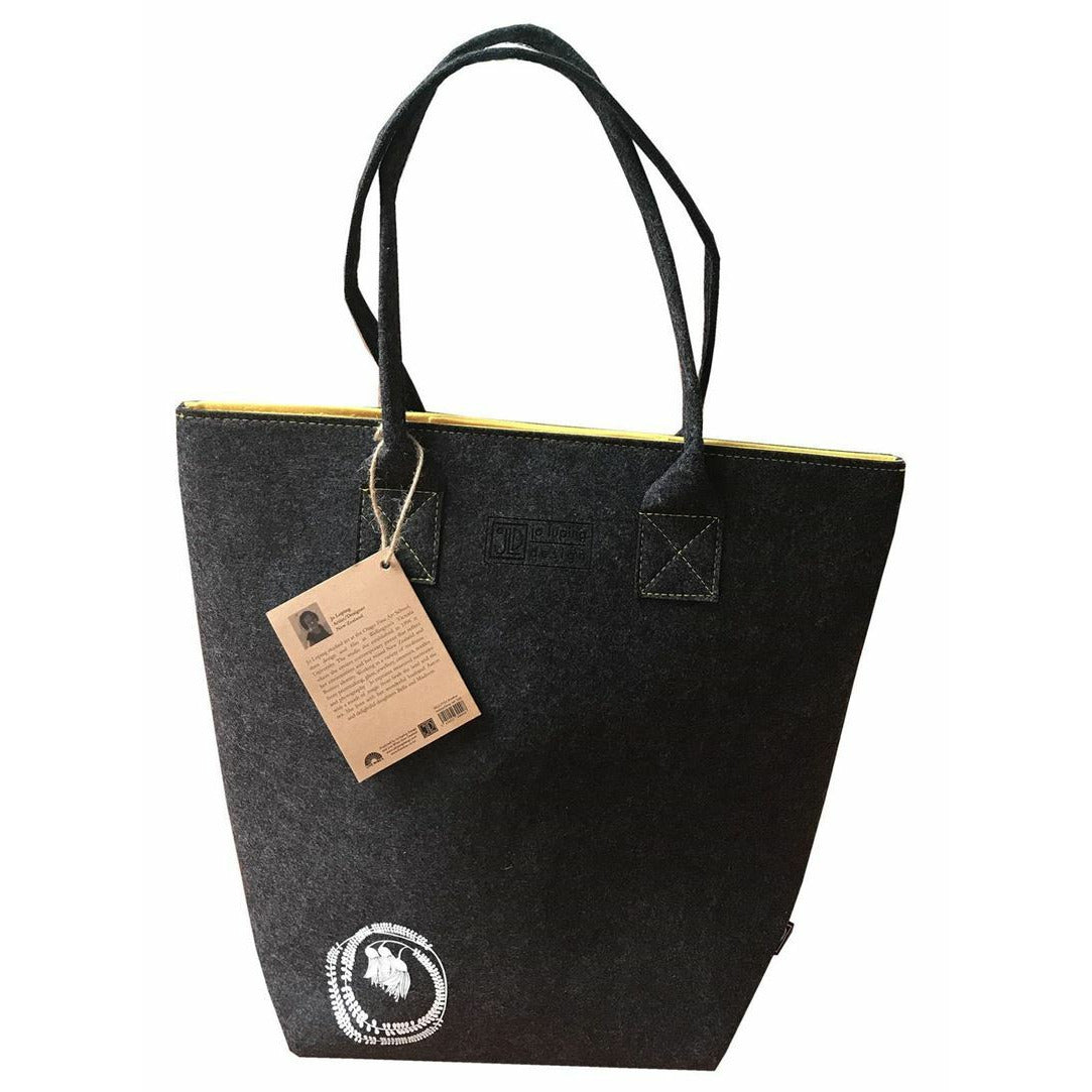 EcoFelt Shoulder Tote Bags With Motif