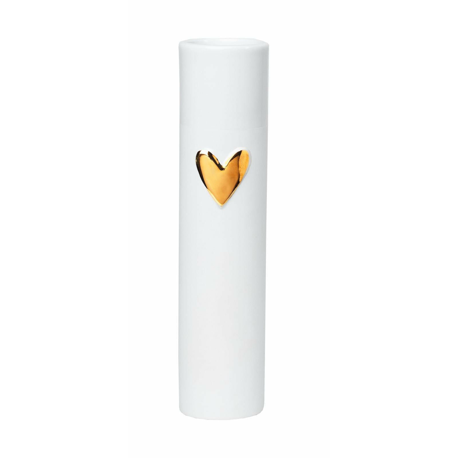 Gold Heart Vase