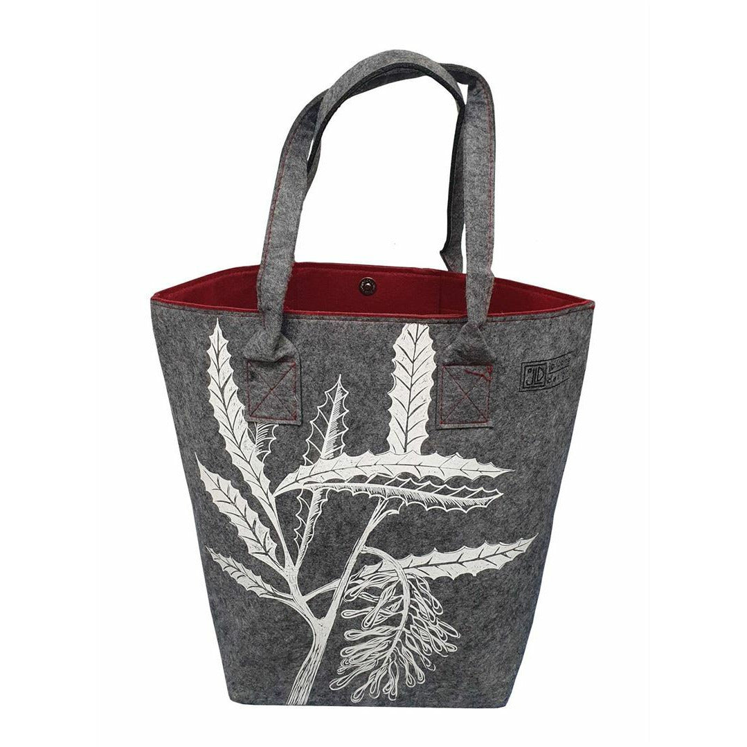 EcoFelt Shoulder Tote Bags With Large Print