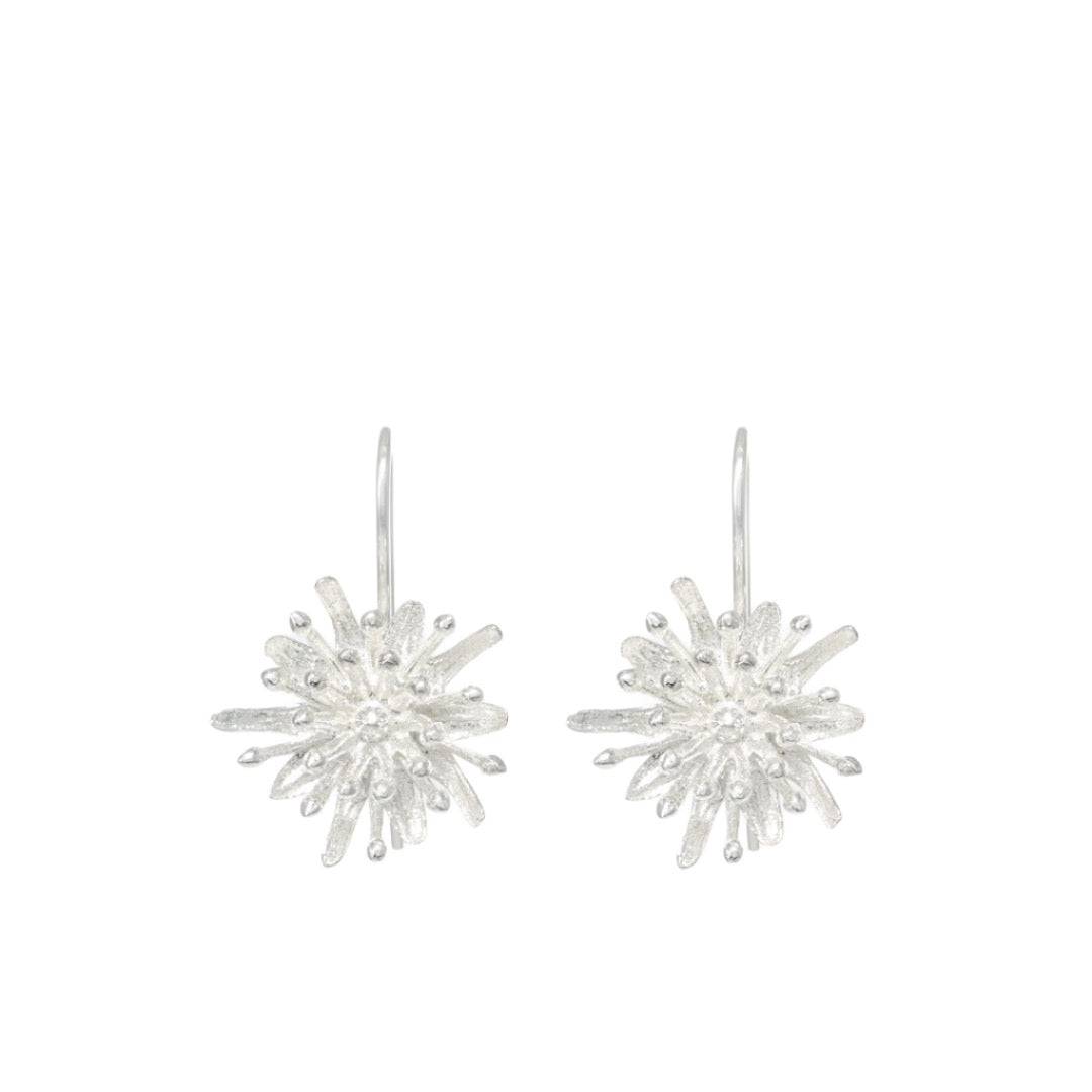 Mt Cook Lily Hook Earrings | Sterling Silver