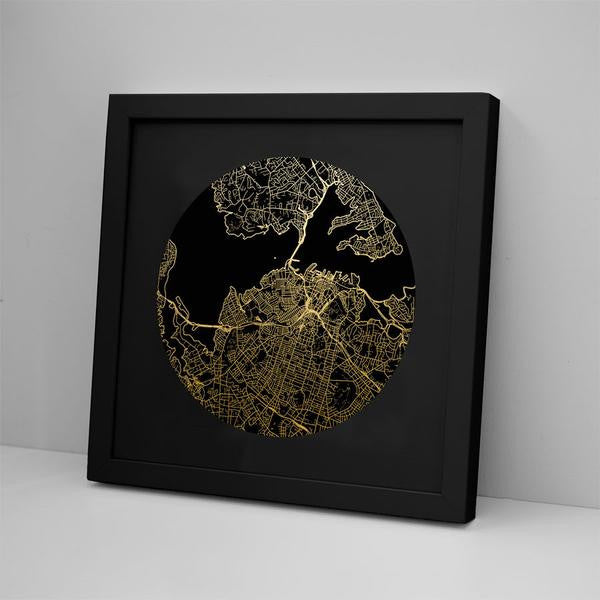 Auckland City Foil Mapscape