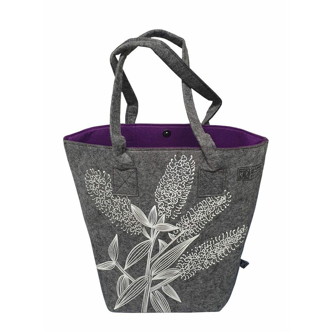 EcoFelt Shoulder Tote Bags With Large Print