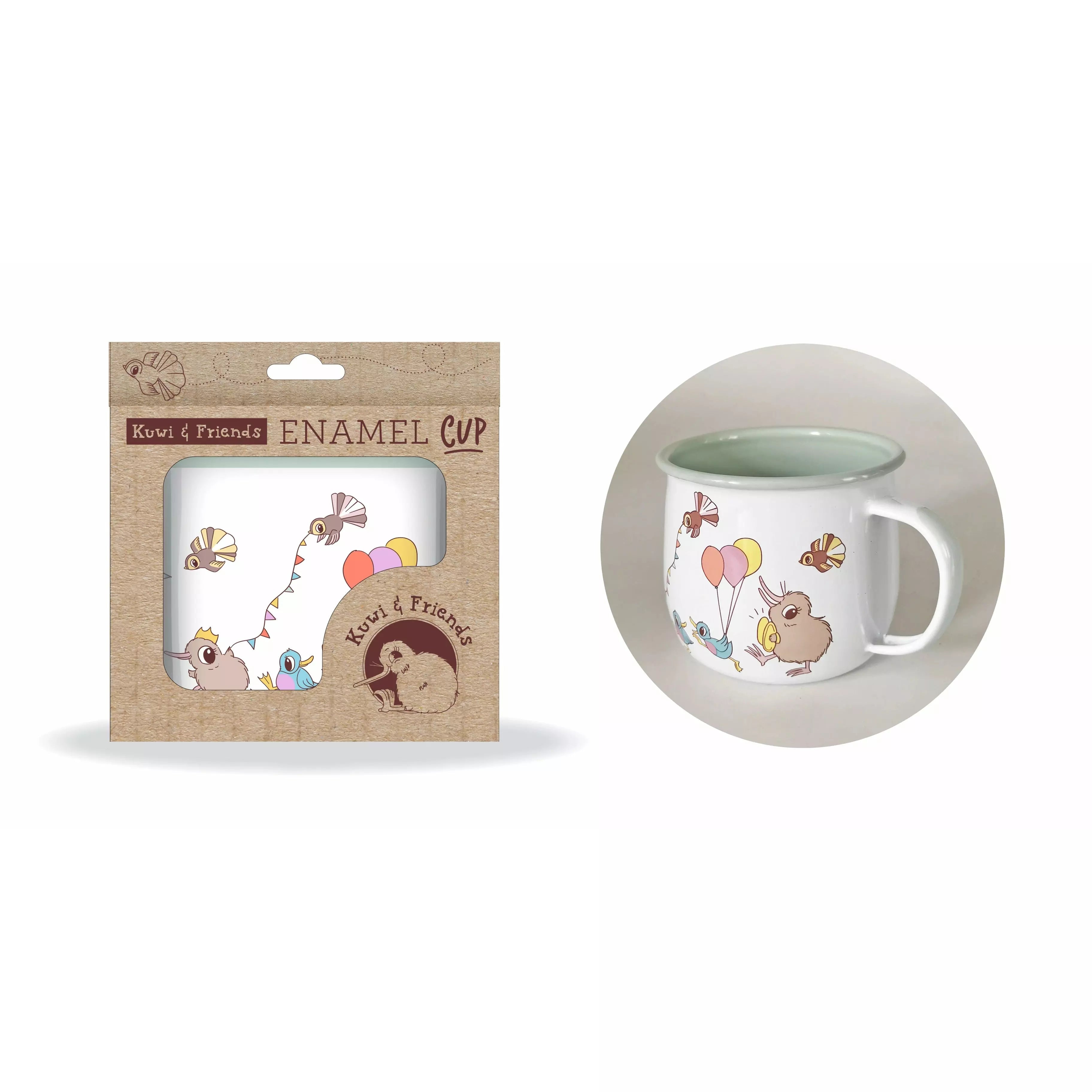 Kuwi & Friends Enamel Cup