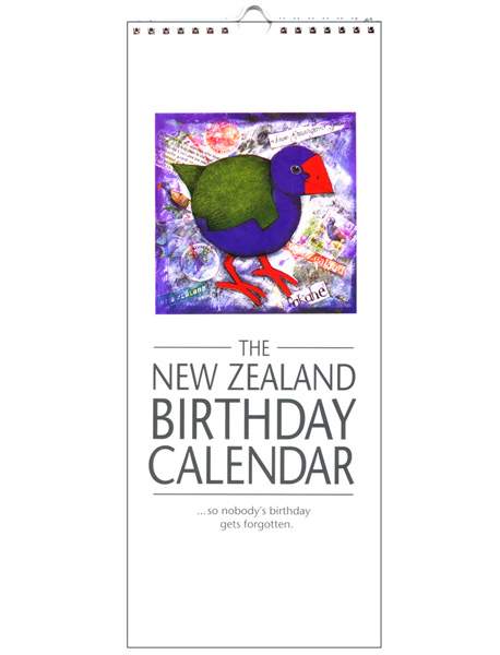 Cecily NZ Birds Perpetual Birthday Calendar