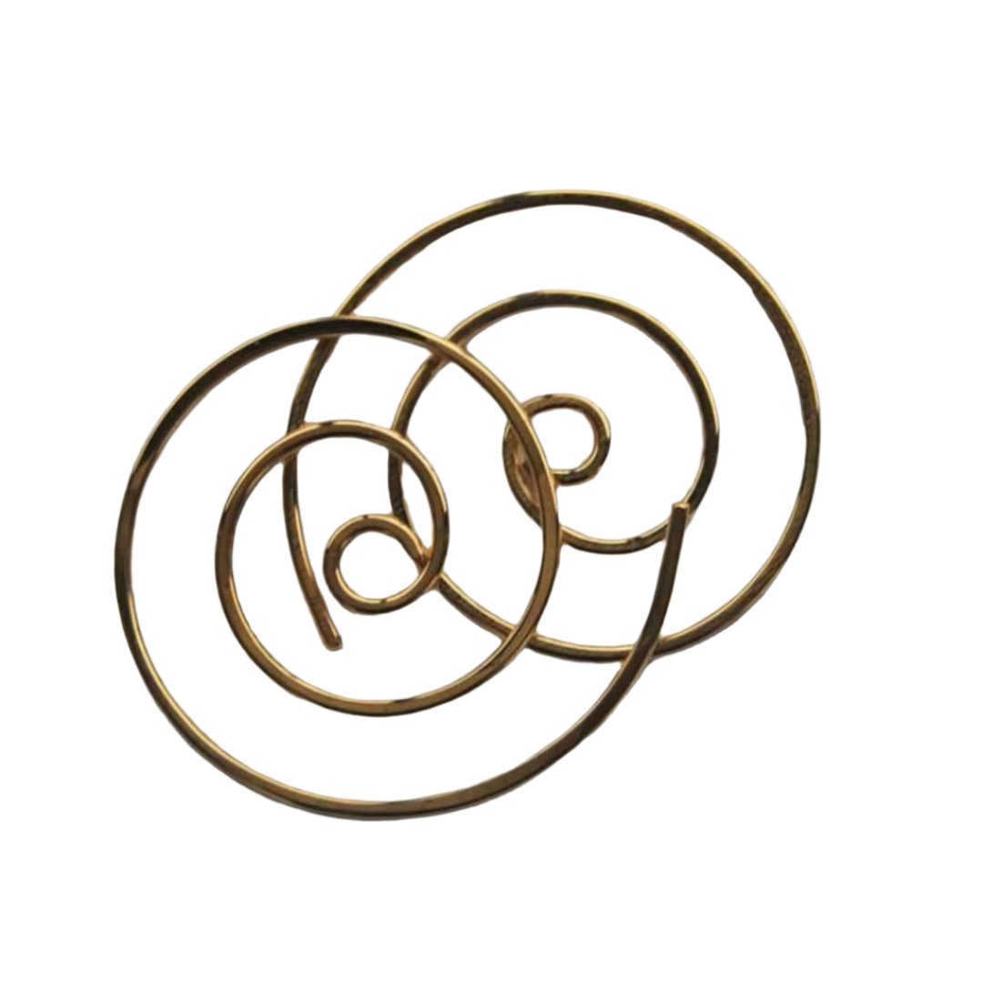 Heavy Gauge Spiral Earrings