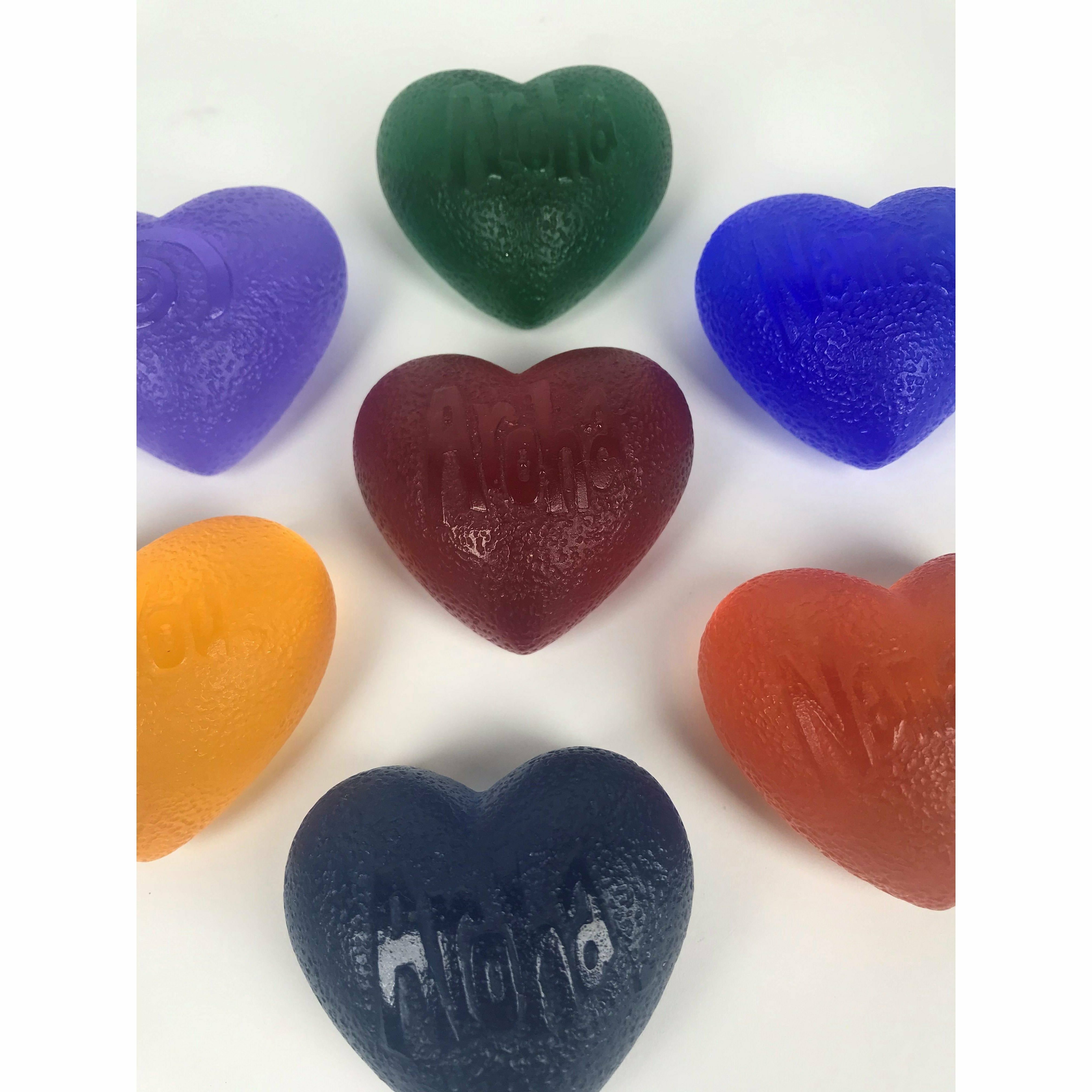 Solid Glass Hearts