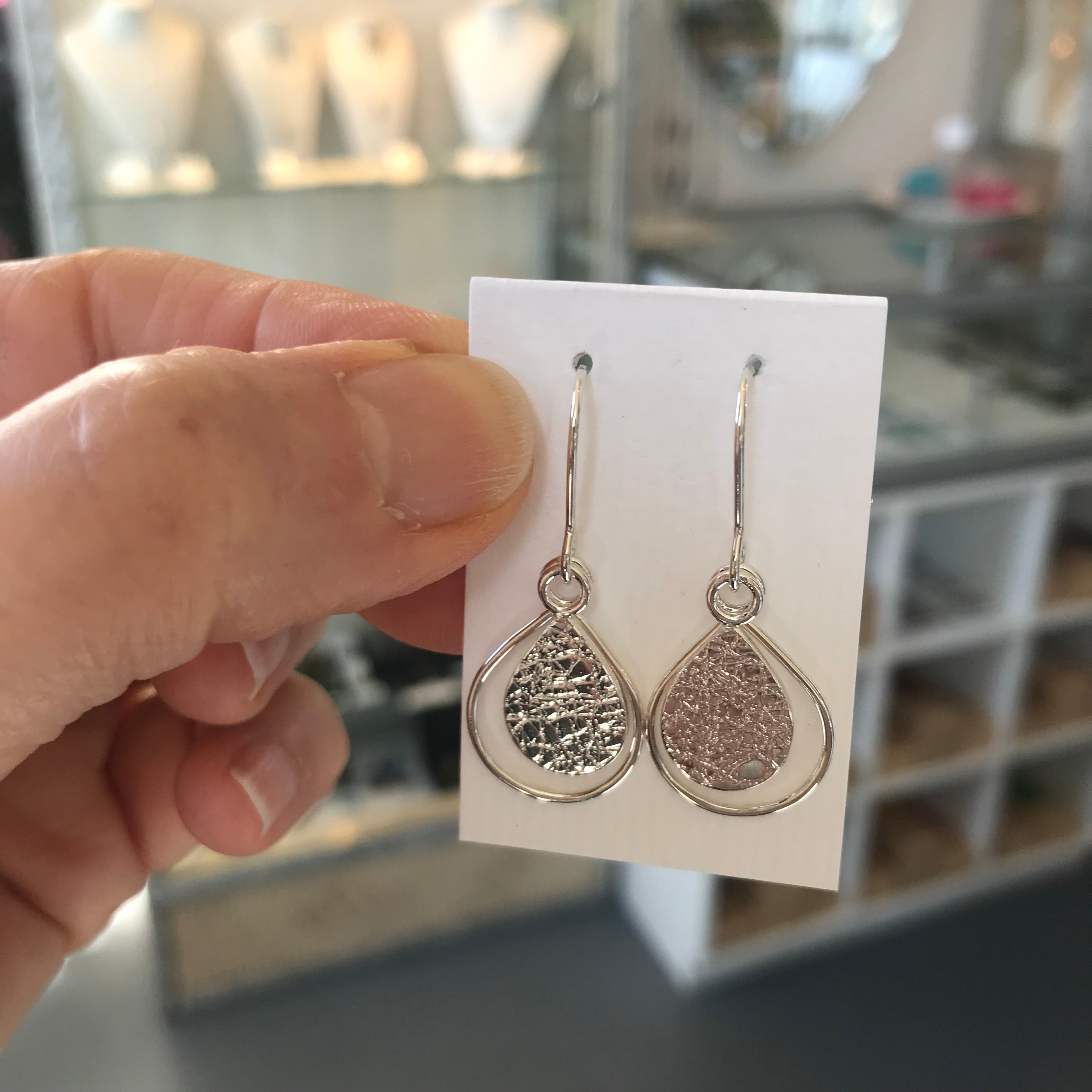 Droplet Earrings Silver