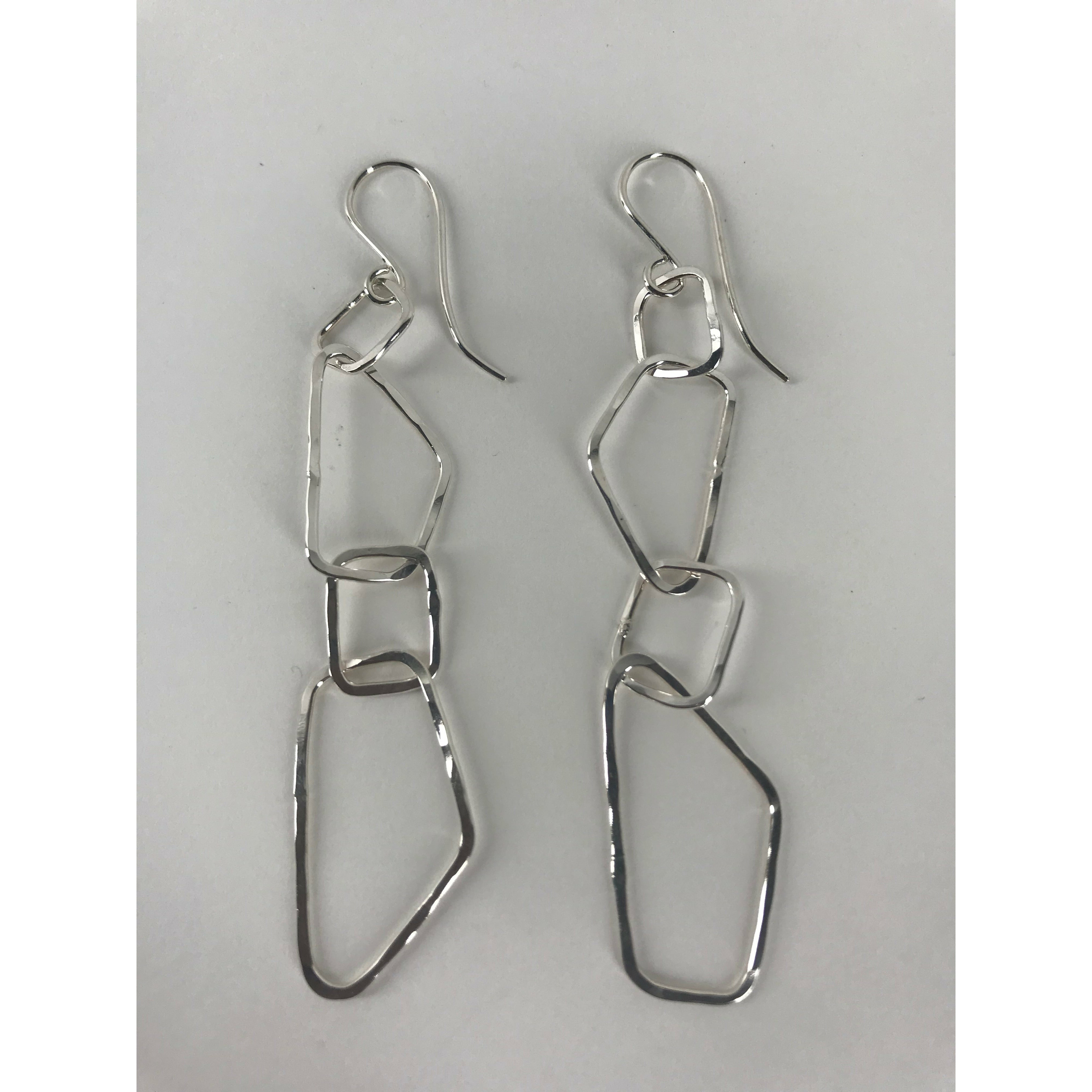 Multi Box Drop Earrings