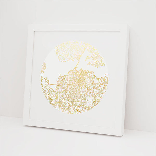Auckland City Foil Mapscape