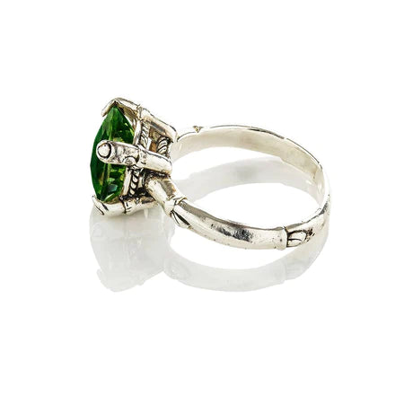 Candy Gemstone Ring Bright Green Quartz