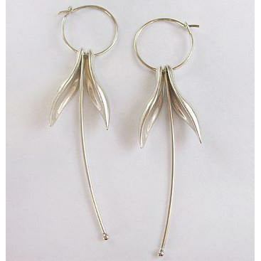 Fuchsia Earrings Sterling Silver