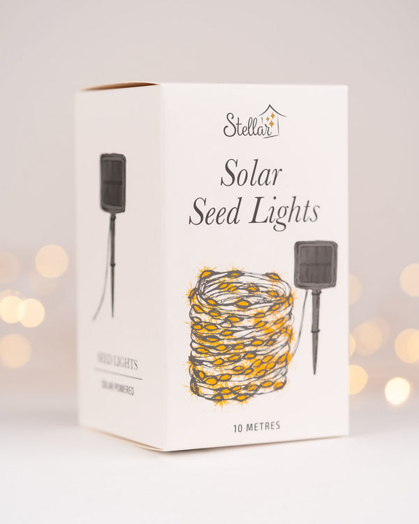Solar Powered LED Seed Lights 10m