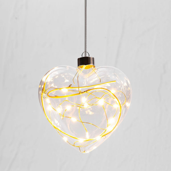 Heart Hanging Glass Light