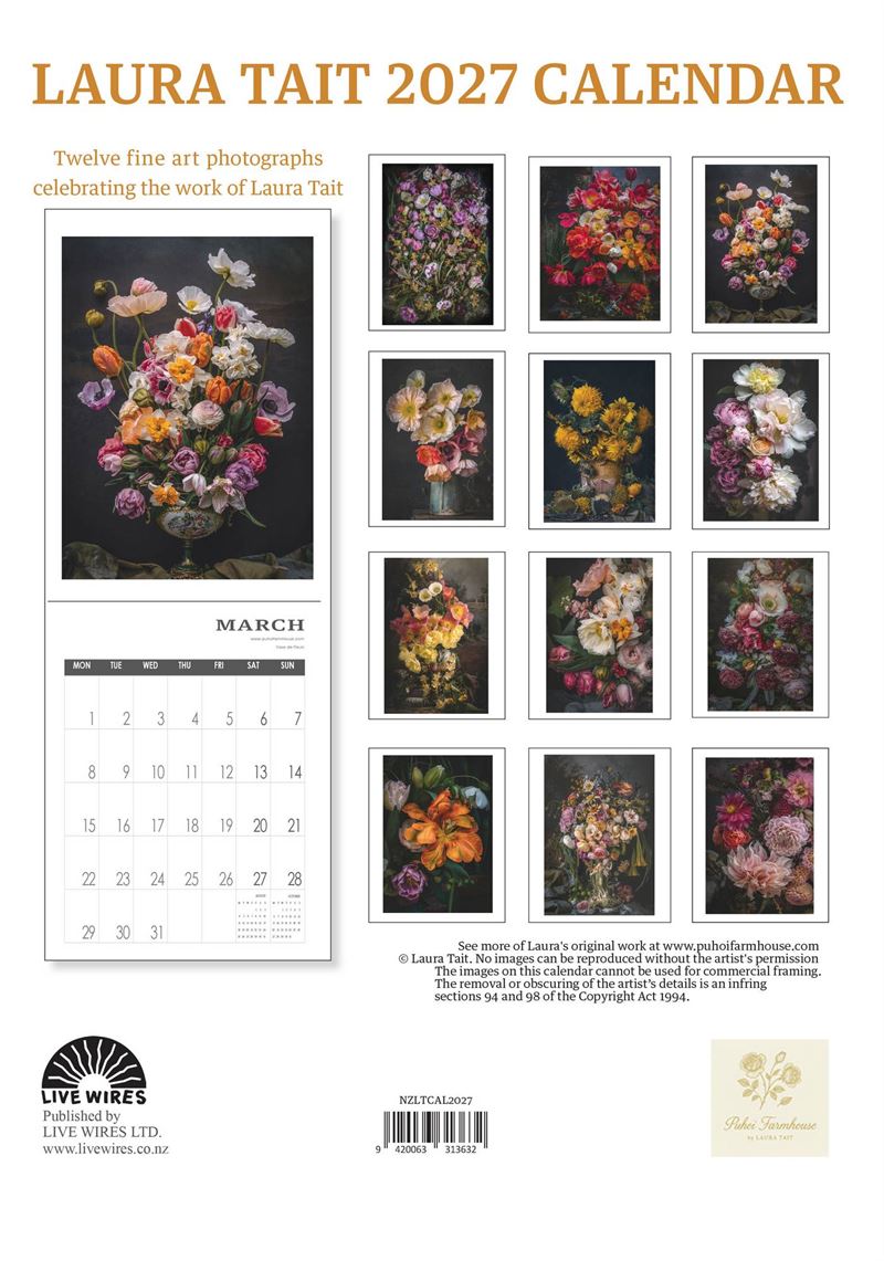 2027 Wall Calendar | Laura Tait