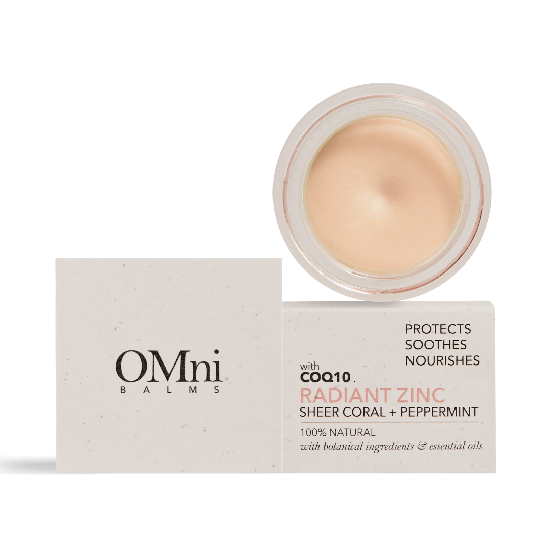 OMni RADIANT ZINC Sheer Coral + Peppermint