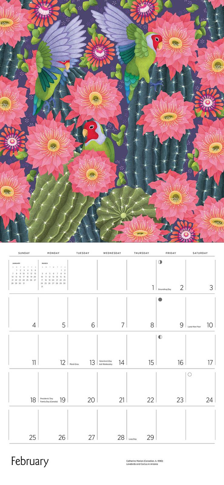 2024 Pomegranate - Folklore & Flora Wall Calendar