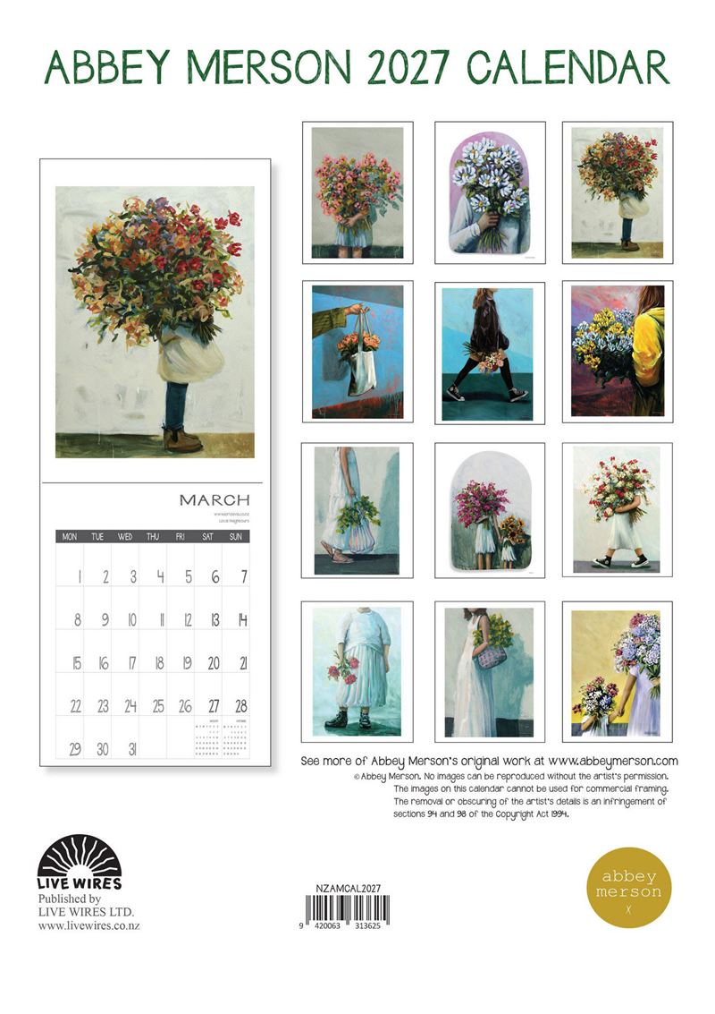 2027 Wall Calendar | Abbey Merson