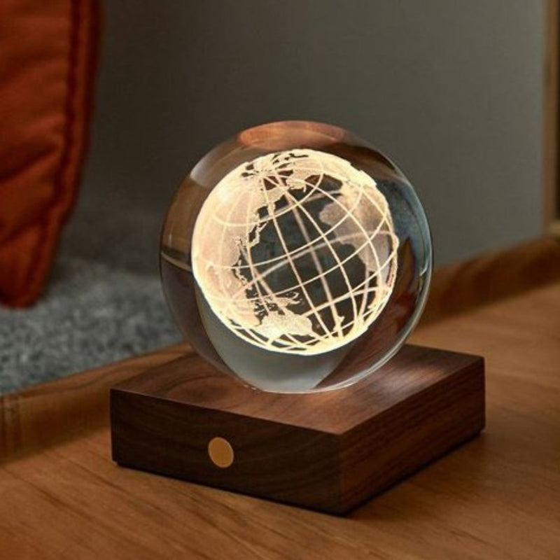 World Globe Crystal Light
