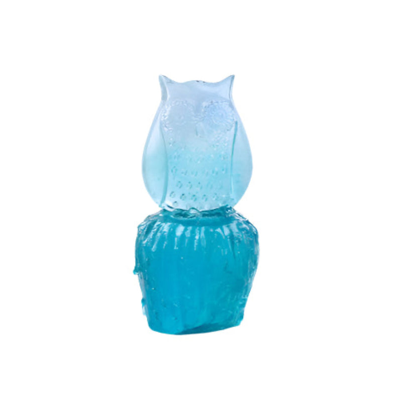 Clarity | Small Blue Glass Owl