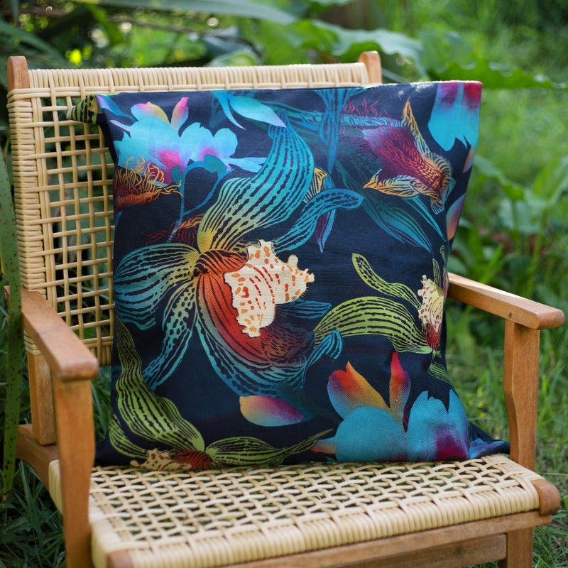 Orchid & Florets Cushion Cover