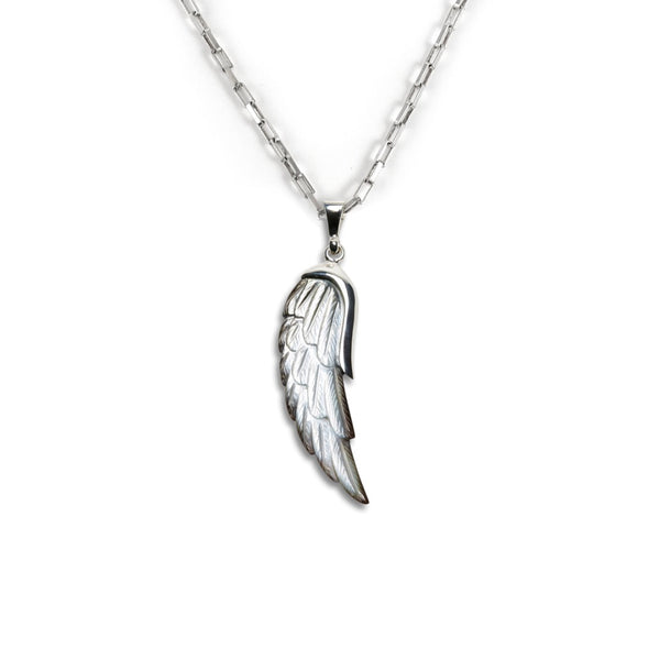 Mother Of Pearl Angel Wing Necklace
