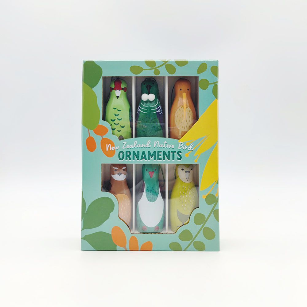Bird Shaped Christmas Decorations Boxed Set