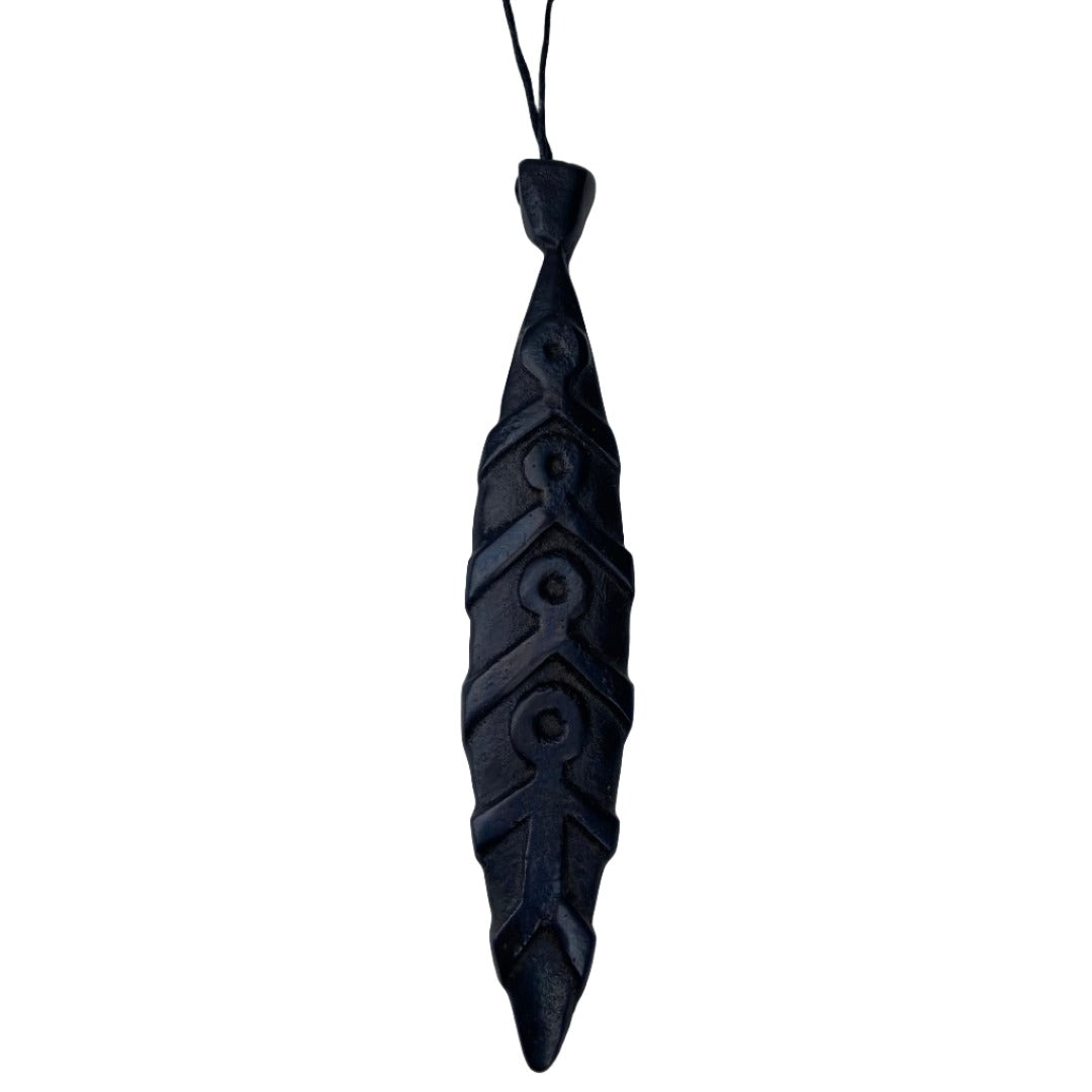 Bronze Rowers Vertical Pendant