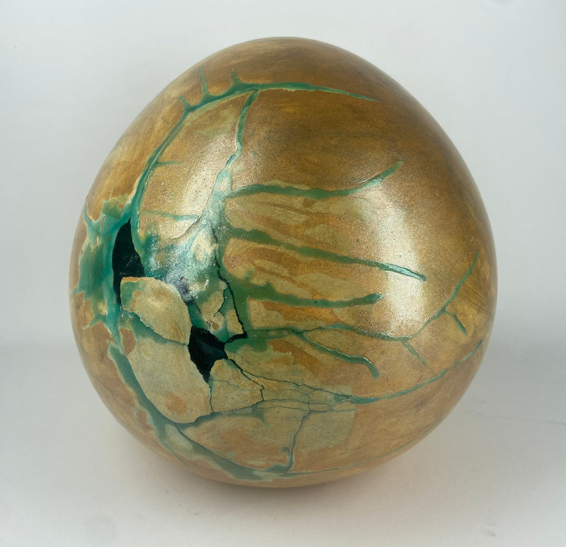 Large Gold Enclosed Orb