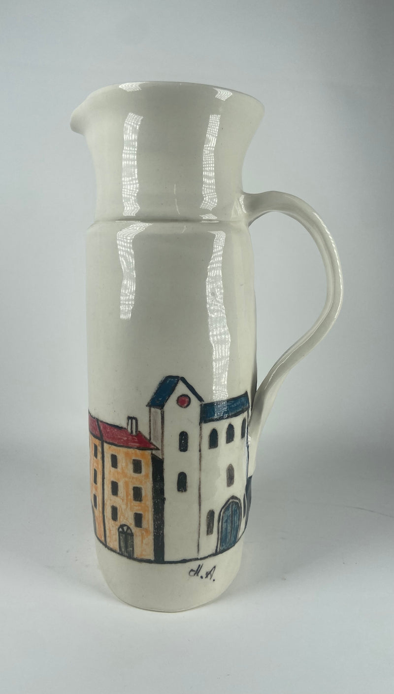 Baltic Village Ceramic Jug by Heather Anne Atkins