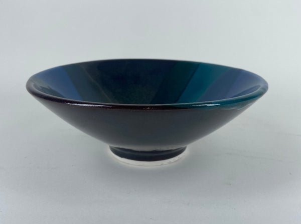 Small Shallow Bowl - Blue Splash