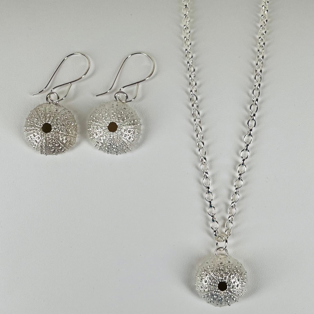 Sterling Silver Kina Necklace or Earrings