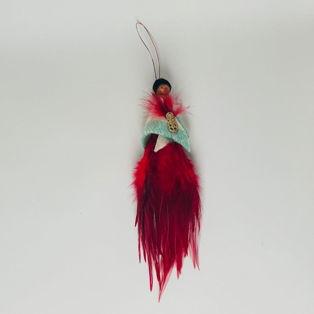 Long Feather Peg Dolls